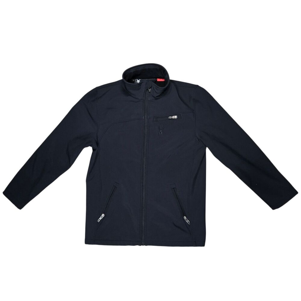 Kids Spyder jacket/Shell Size L 14/16 Black